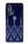 W3950 Textile Thai Blue Pattern Hülle Schutzhülle Taschen und Leder Flip für Motorola Edge+