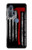 W3958 Firefighter Axe Flag Hülle Schutzhülle Taschen und Leder Flip für Motorola Edge+
