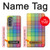 W3942 LGBTQ Rainbow Plaid Tartan Hülle Schutzhülle Taschen und Leder Flip für Motorola Edge (2022)