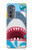 W3947 Shark Helicopter Cartoon Hülle Schutzhülle Taschen und Leder Flip für Motorola Edge (2022)