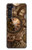 W3927 Compass Clock Gage Steampunk Hülle Schutzhülle Taschen und Leder Flip für Motorola Edge