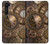 W3927 Compass Clock Gage Steampunk Hülle Schutzhülle Taschen und Leder Flip für Motorola Edge