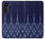 W3950 Textile Thai Blue Pattern Hülle Schutzhülle Taschen und Leder Flip für Motorola Edge
