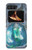 W3912 Cute Little Mermaid Aqua Spa Hülle Schutzhülle Taschen Flip für Motorola Moto Razr 2022