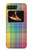 W3942 LGBTQ Rainbow Plaid Tartan Hülle Schutzhülle Taschen Flip für Motorola Moto Razr 2022