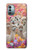 W3916 Alpaca Family Baby Alpaca Hülle Schutzhülle Taschen und Leder Flip für Nokia G11, G21