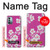 W3924 Cherry Blossom Pink Background Hülle Schutzhülle Taschen und Leder Flip für Nokia G11, G21