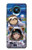 W3915 Raccoon Girl Baby Sloth Astronaut Suit Hülle Schutzhülle Taschen und Leder Flip für Nokia 8.3 5G