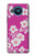 W3924 Cherry Blossom Pink Background Hülle Schutzhülle Taschen und Leder Flip für Nokia 8.3 5G