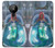 W3912 Cute Little Mermaid Aqua Spa Hülle Schutzhülle Taschen und Leder Flip für Nokia 5.3