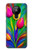 W3926 Colorful Tulip Oil Painting Hülle Schutzhülle Taschen und Leder Flip für Nokia 5.3