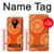 W3946 Seamless Orange Pattern Hülle Schutzhülle Taschen und Leder Flip für Nokia 5.3