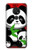 W3929 Cute Panda Eating Bamboo Hülle Schutzhülle Taschen und Leder Flip für Nokia 7.2