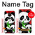 W3929 Cute Panda Eating Bamboo Hülle Schutzhülle Taschen und Leder Flip für Nokia 7.2