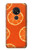 W3946 Seamless Orange Pattern Hülle Schutzhülle Taschen und Leder Flip für Nokia 7.2