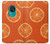 W3946 Seamless Orange Pattern Hülle Schutzhülle Taschen und Leder Flip für Nokia 7.2