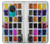 W3956 Watercolor Palette Box Graphic Hülle Schutzhülle Taschen und Leder Flip für Nokia 7.2