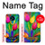 W3926 Colorful Tulip Oil Painting Hülle Schutzhülle Taschen und Leder Flip für Nokia 3.4