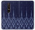 W3950 Textile Thai Blue Pattern Hülle Schutzhülle Taschen und Leder Flip für Nokia 6.1, Nokia 6 2018