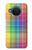 W3942 LGBTQ Rainbow Plaid Tartan Hülle Schutzhülle Taschen und Leder Flip für Nokia X20