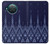 W3950 Textile Thai Blue Pattern Hülle Schutzhülle Taschen und Leder Flip für Nokia X10