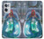 W3912 Cute Little Mermaid Aqua Spa Hülle Schutzhülle Taschen und Leder Flip für OnePlus Nord CE 2 5G