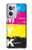 W3930 Cyan Magenta Yellow Key Hülle Schutzhülle Taschen und Leder Flip für OnePlus Nord CE 2 5G