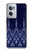 W3950 Textile Thai Blue Pattern Hülle Schutzhülle Taschen und Leder Flip für OnePlus Nord CE 2 5G
