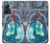 W3912 Cute Little Mermaid Aqua Spa Hülle Schutzhülle Taschen und Leder Flip für OnePlus Nord N300