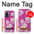 W3924 Cherry Blossom Pink Background Hülle Schutzhülle Taschen und Leder Flip für OnePlus Nord N300