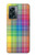 W3942 LGBTQ Rainbow Plaid Tartan Hülle Schutzhülle Taschen und Leder Flip für OnePlus Nord N300