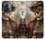 W3949 Steampunk Skull Smoking Hülle Schutzhülle Taschen und Leder Flip für OnePlus Nord N300
