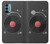 W3952 Turntable Vinyl Record Player Graphic Hülle Schutzhülle Taschen und Leder Flip für OnePlus Nord N200 5G