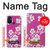 W3924 Cherry Blossom Pink Background Hülle Schutzhülle Taschen und Leder Flip für OnePlus Nord N100