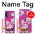 W3924 Cherry Blossom Pink Background Hülle Schutzhülle Taschen und Leder Flip für OnePlus Nord N20 5G