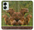 W3917 Capybara Family Giant Guinea Pig Hülle Schutzhülle Taschen und Leder Flip für OnePlus Nord 2T