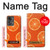 W3946 Seamless Orange Pattern Hülle Schutzhülle Taschen und Leder Flip für OnePlus Nord 2T