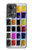 W3956 Watercolor Palette Box Graphic Hülle Schutzhülle Taschen und Leder Flip für OnePlus Nord 2T