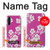 W3924 Cherry Blossom Pink Background Hülle Schutzhülle Taschen und Leder Flip für OnePlus Nord