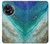 W3920 Abstract Ocean Blue Color Mixed Emerald Hülle Schutzhülle Taschen und Leder Flip für OnePlus 11R