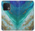 W3920 Abstract Ocean Blue Color Mixed Emerald Hülle Schutzhülle Taschen und Leder Flip für OnePlus 10 Pro