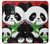 W3929 Cute Panda Eating Bamboo Hülle Schutzhülle Taschen und Leder Flip für OnePlus 10 Pro