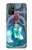 W3912 Cute Little Mermaid Aqua Spa Hülle Schutzhülle Taschen und Leder Flip für OnePlus 8T