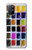 W3956 Watercolor Palette Box Graphic Hülle Schutzhülle Taschen und Leder Flip für OnePlus 8T