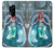 W3911 Cute Little Mermaid Aqua Spa Hülle Schutzhülle Taschen und Leder Flip für OnePlus 8 Pro