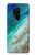 W3920 Abstract Ocean Blue Color Mixed Emerald Hülle Schutzhülle Taschen und Leder Flip für OnePlus 8 Pro