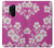 W3924 Cherry Blossom Pink Background Hülle Schutzhülle Taschen und Leder Flip für OnePlus 8 Pro