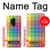 W3942 LGBTQ Rainbow Plaid Tartan Hülle Schutzhülle Taschen und Leder Flip für OnePlus 8 Pro