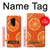 W3946 Seamless Orange Pattern Hülle Schutzhülle Taschen und Leder Flip für OnePlus 8 Pro
