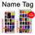 W3956 Watercolor Palette Box Graphic Hülle Schutzhülle Taschen und Leder Flip für OnePlus 8 Pro